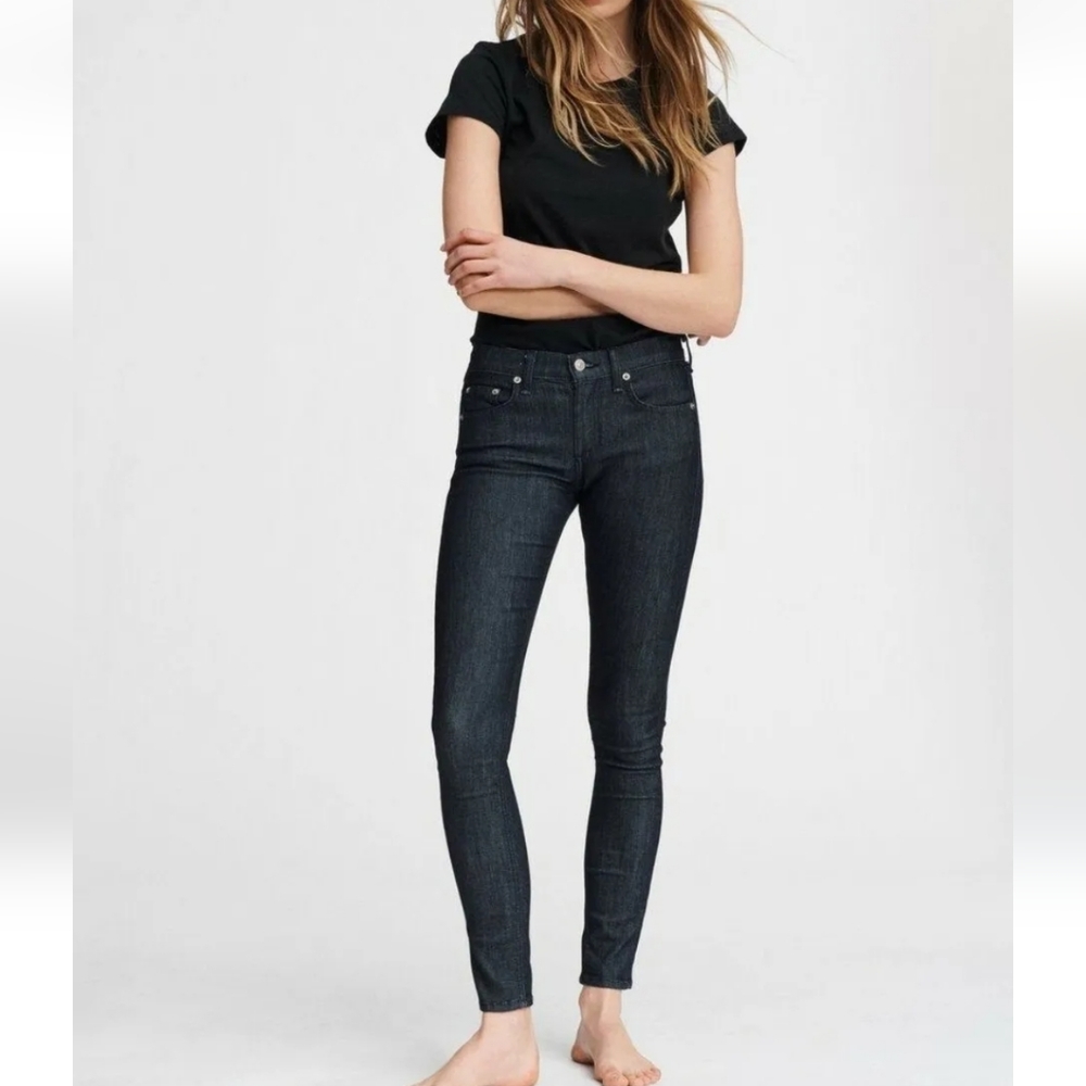 Rag & Bone Tech Skinny Mid Rise Indigo‎ Jeans